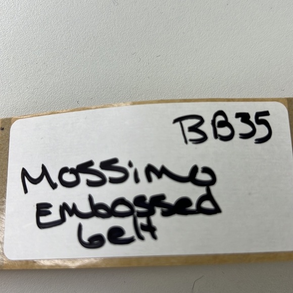 Mossimo tan embossed leather belt - Picture 8 of 8